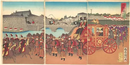 御鳳輦之図|Illustration of the Imperial Carriage (Gohōren no zu)