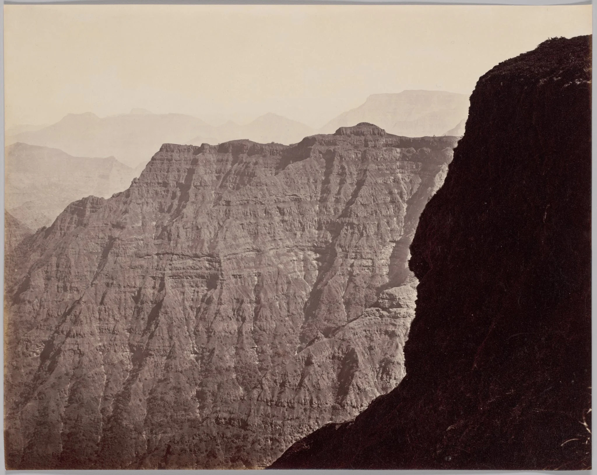 View of Hills near Mahabaleshwar, by Colin Murray, 1874