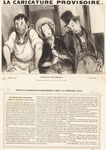 Intérieur d'un omnibus