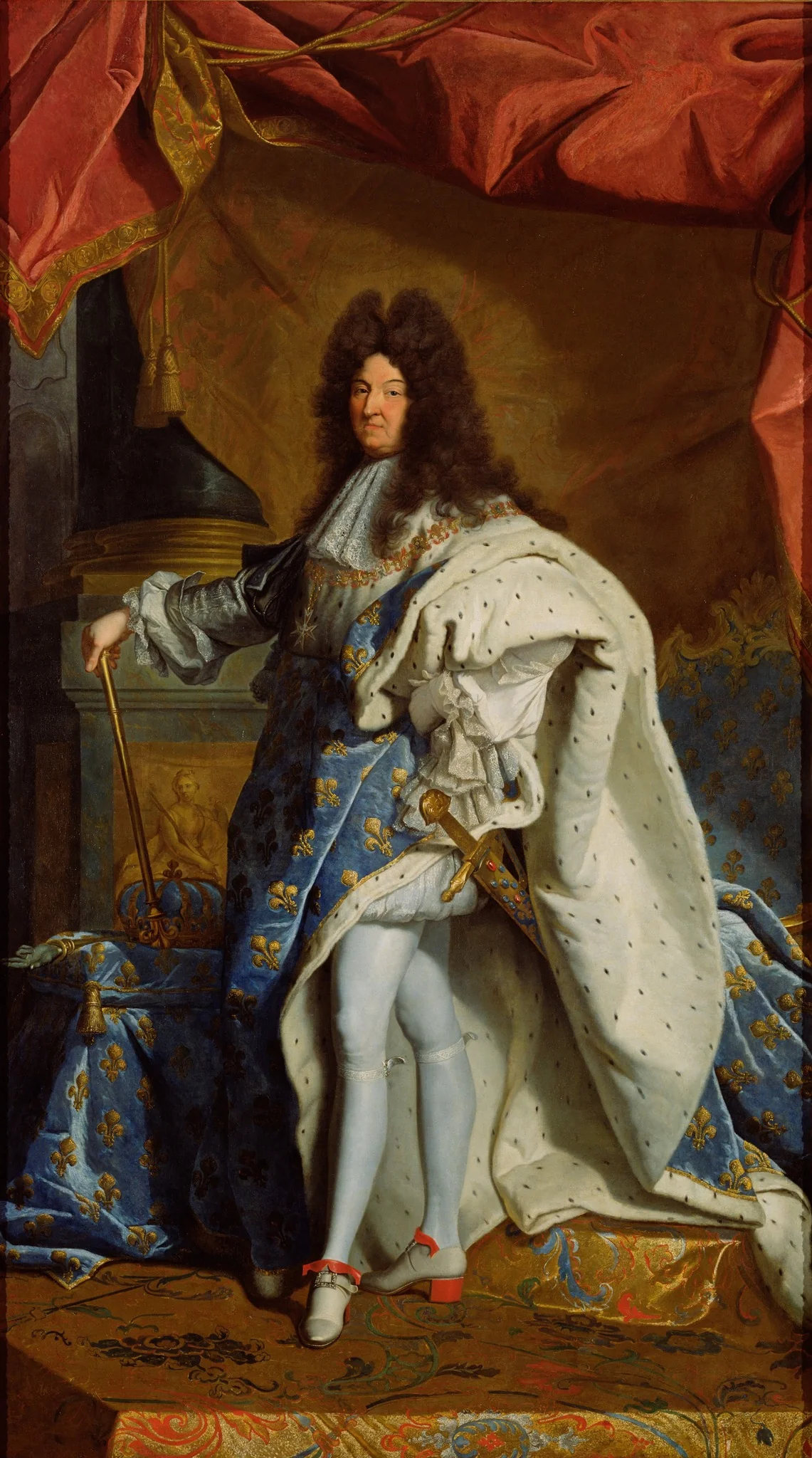 Portrait of Louis XIV, by Unknown, oil, 1750