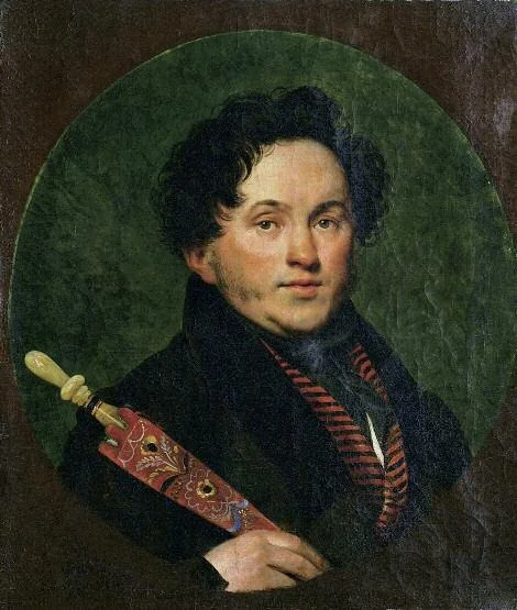 Portrait of D. N. Filosofov, by Orest Kiprensky, oil, 1826