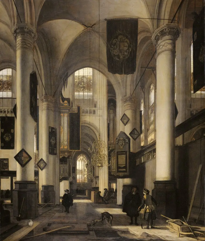 Interior of a Protestant Gothic Church