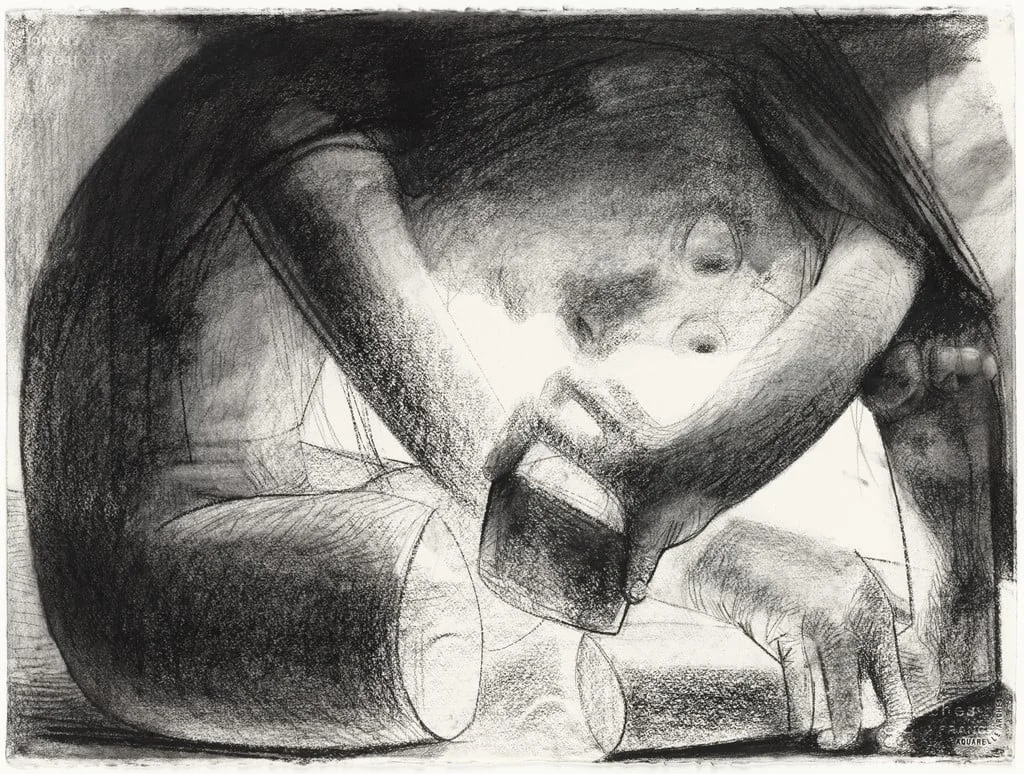 Untitled, by Dana Schutz, charcoal, 2004