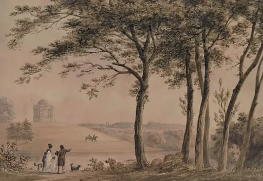 Landscape with trees