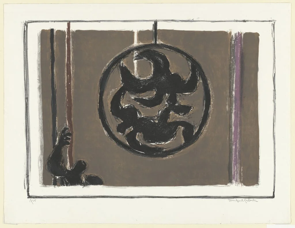 Untitled, by Manfred Schwartz, ink, 1963
