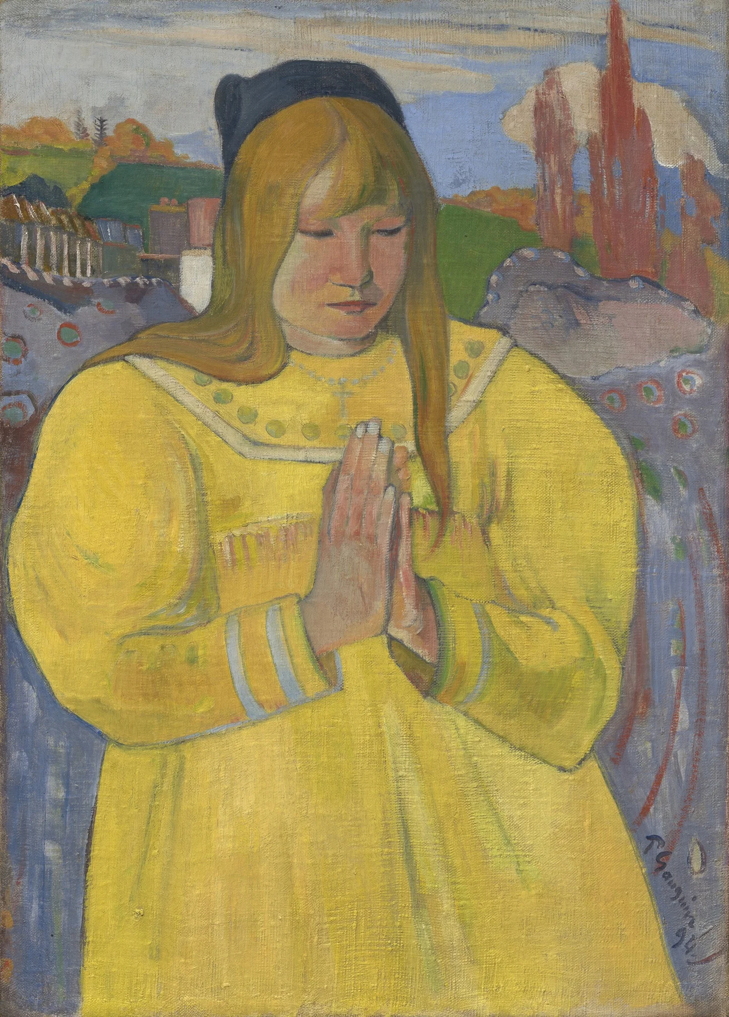 Young Christian Girl, by Paul Gauguin, oil, 1898