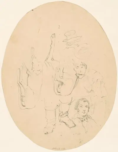 Studies of Dogs and Men [verso]
