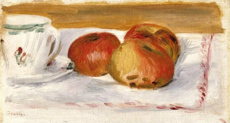 Apples and teacup