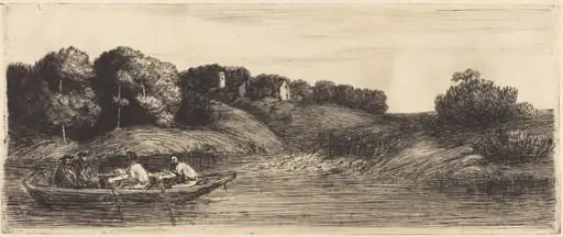 Landscape with Boat, 1st plate  (Le paysage au bateau)