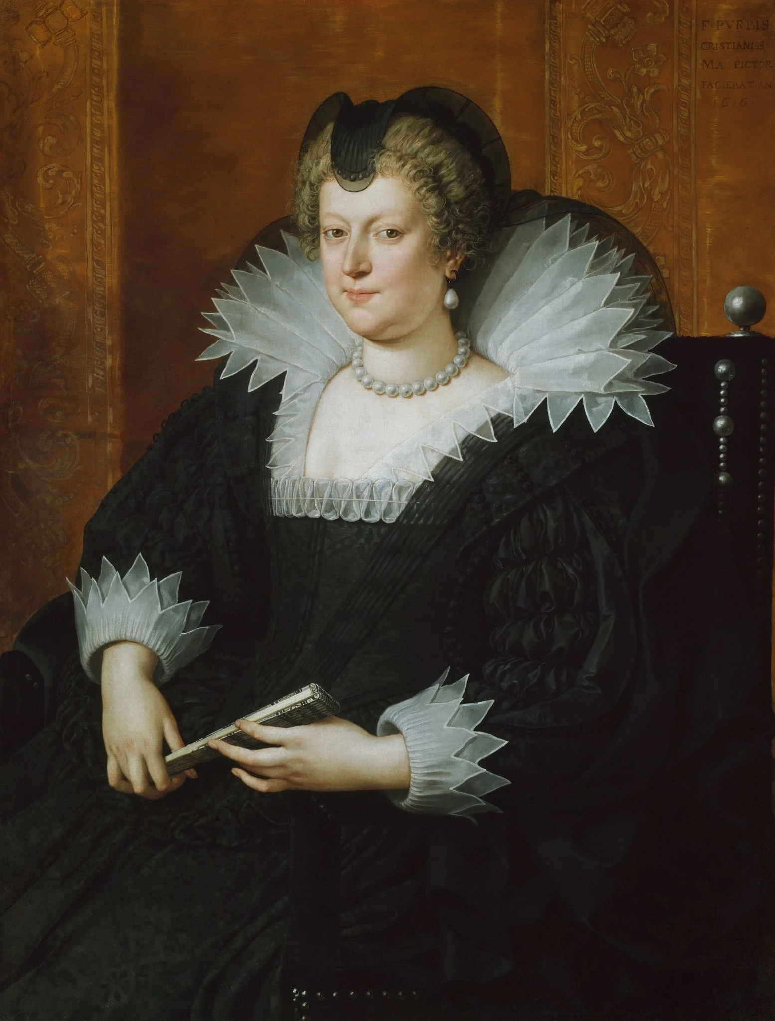 Marie de’ Medici, by Frans Pourbus, the Younger, oil, 1616