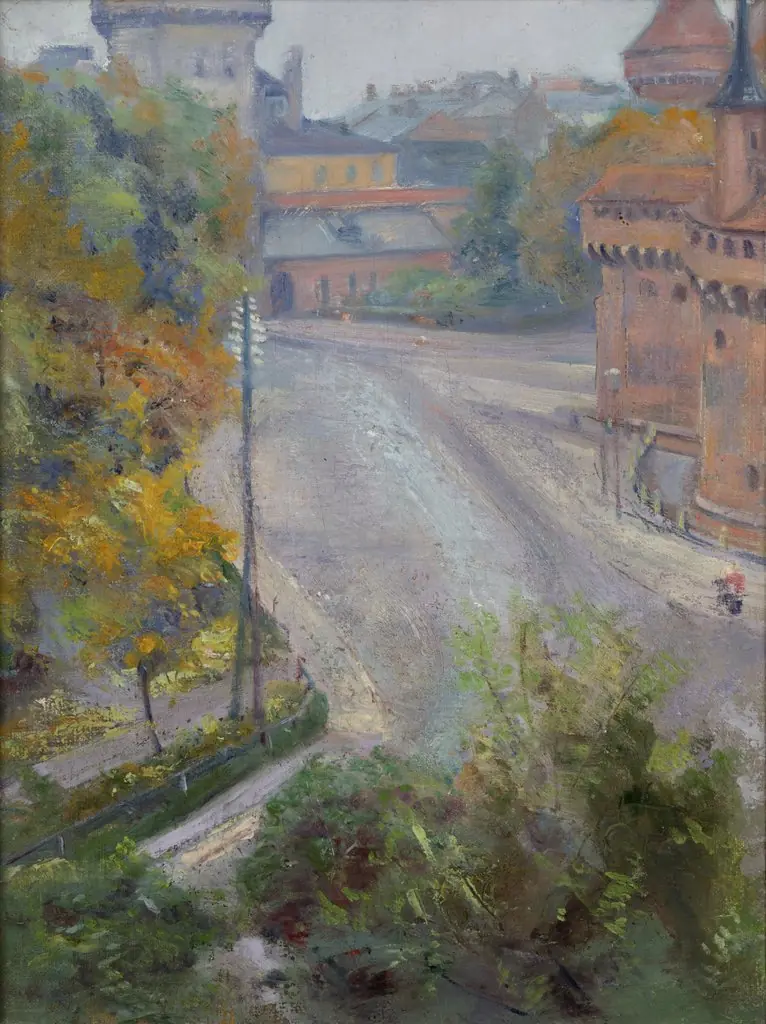 The Barbican and the Floriańska Street – View from Zacisze Street