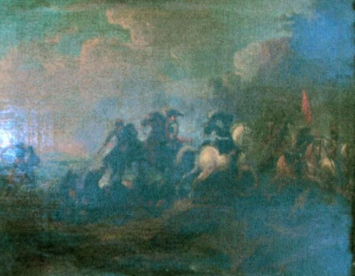 Scenă de luptă, by Jaques de Bourguignon, unspecified