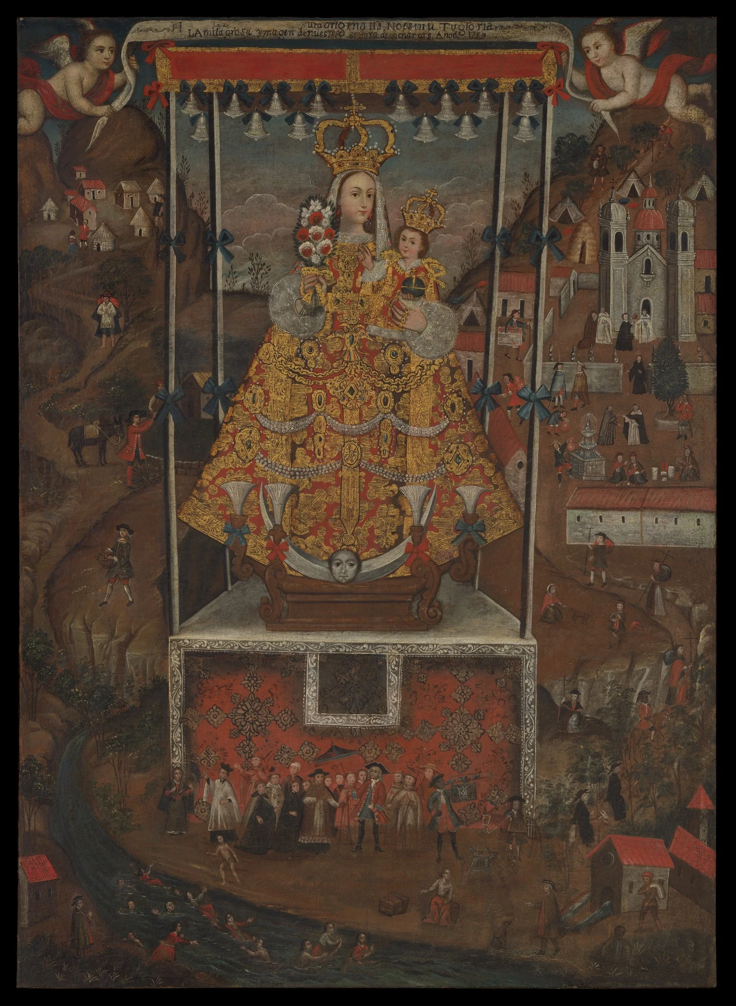 Our Lady of Cocharcas, by Unknown, unspecified, 1759