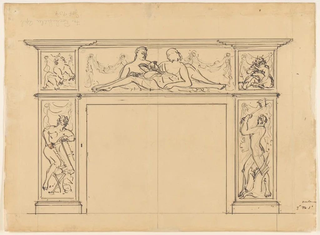 Untitled, by Gaston Lachaise, graphite, 1934
