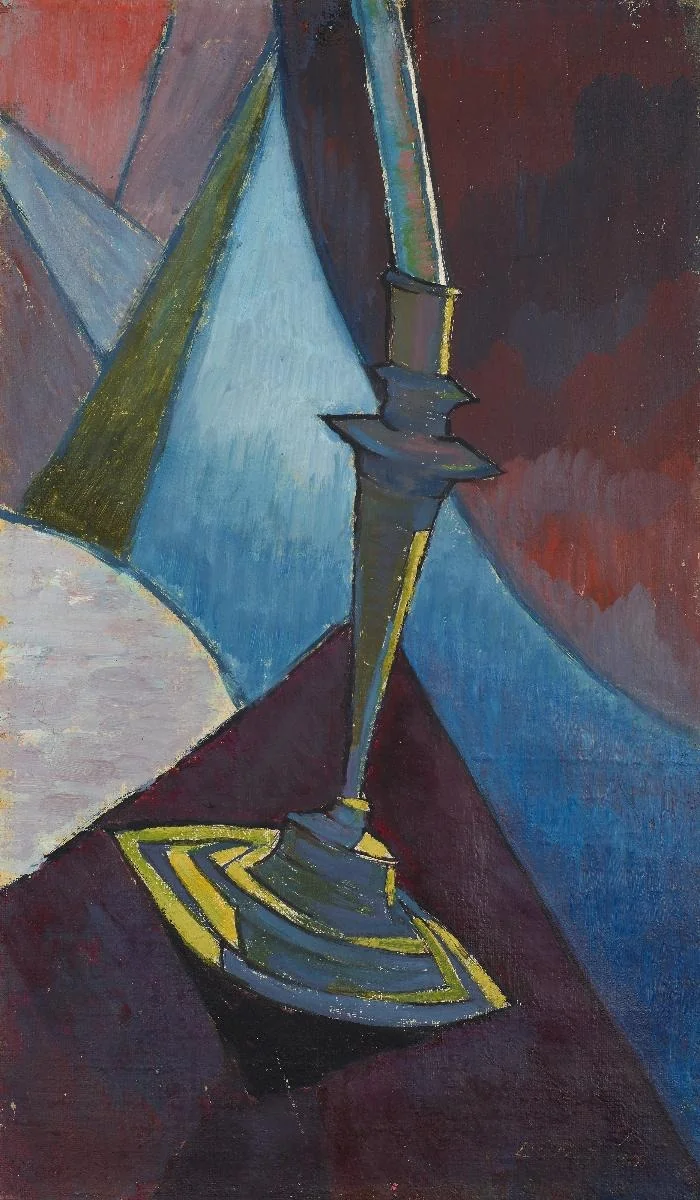 Kerzenstock, by Oskar Lüthy, oil, 1911