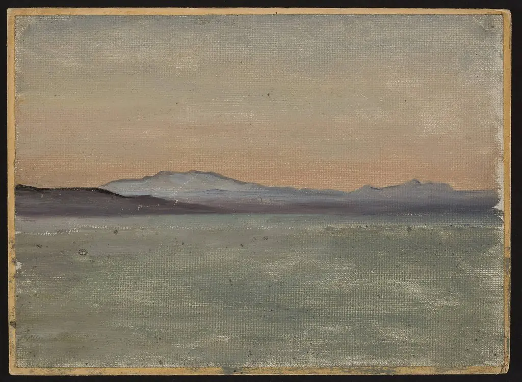 Lake Tiberias. From the journey to Palestine