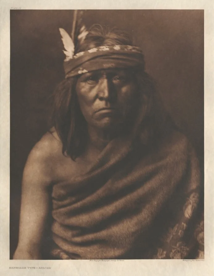 Portfolio I, Plate 12: Renegade Type-Apache, by Edward S. Curtis, 1903