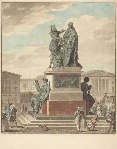 Projet d'un monument a ériger pour le roi