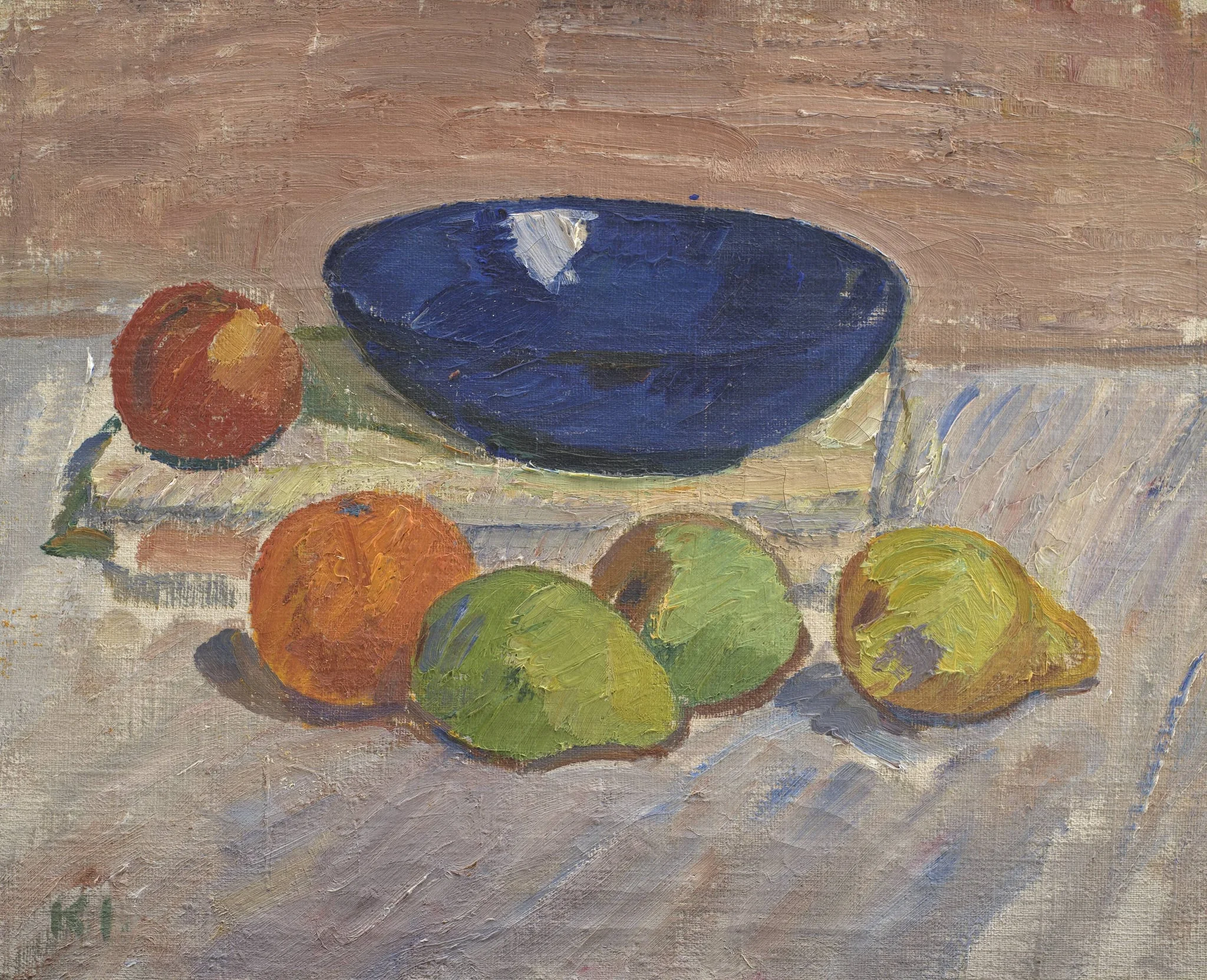Still Life with Blue Bowl and Fruits