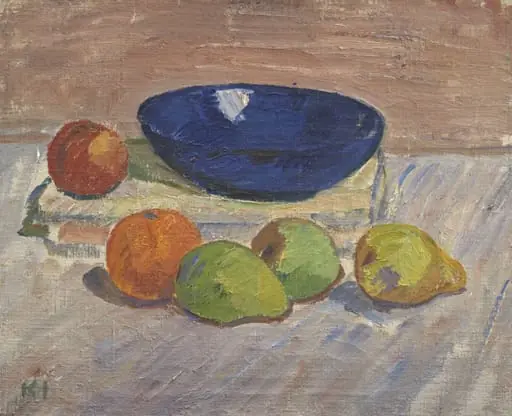 Still Life with Blue Bowl and Fruits