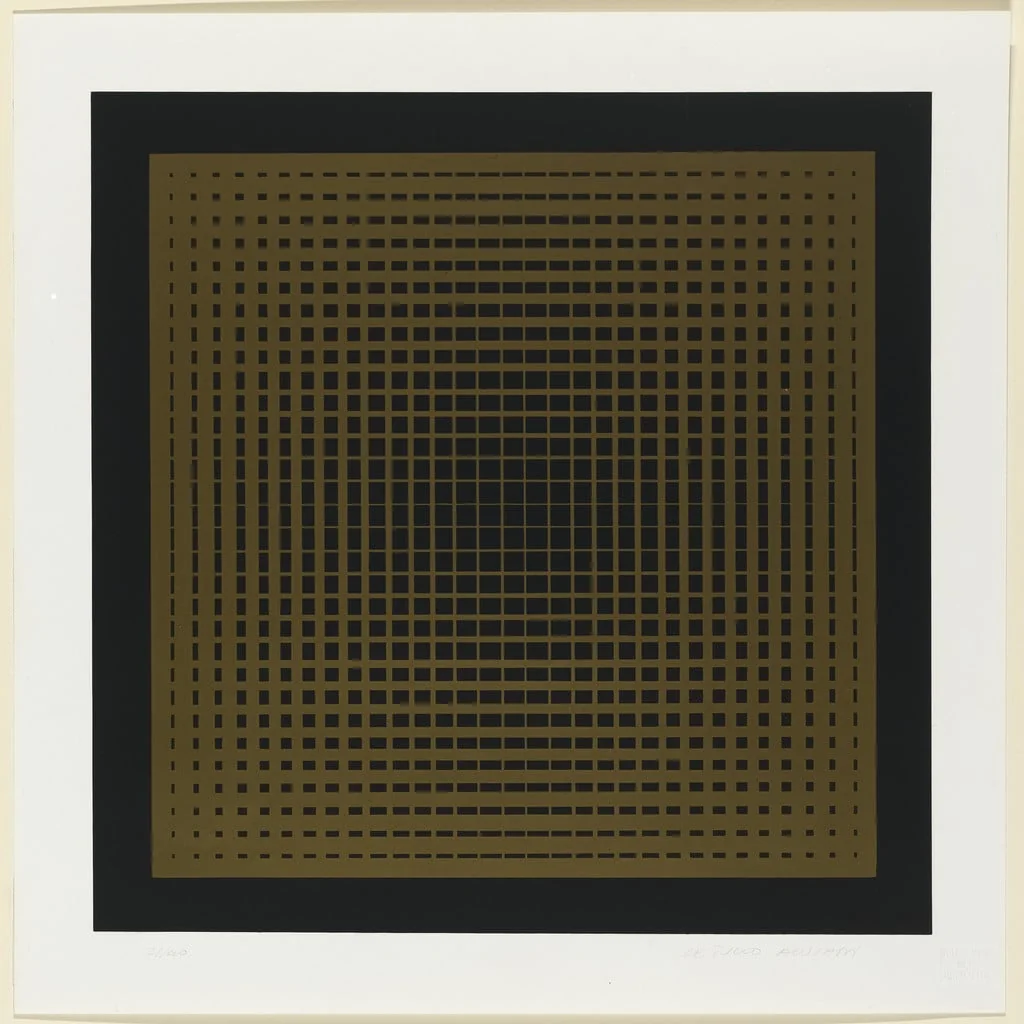 Untitled, by Getulio Alviani, ink, 1964