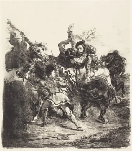 Weislingen Attacked by the Forces of Goetz (Weislingen attaqué par les gens de Goetz)
