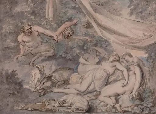Nymphs Surprised by Satyrs