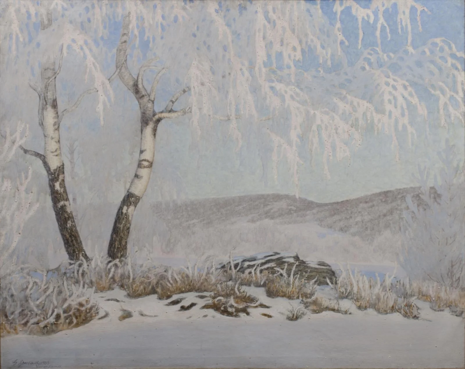 White Frost in Sunshine, by Unknown, 1903