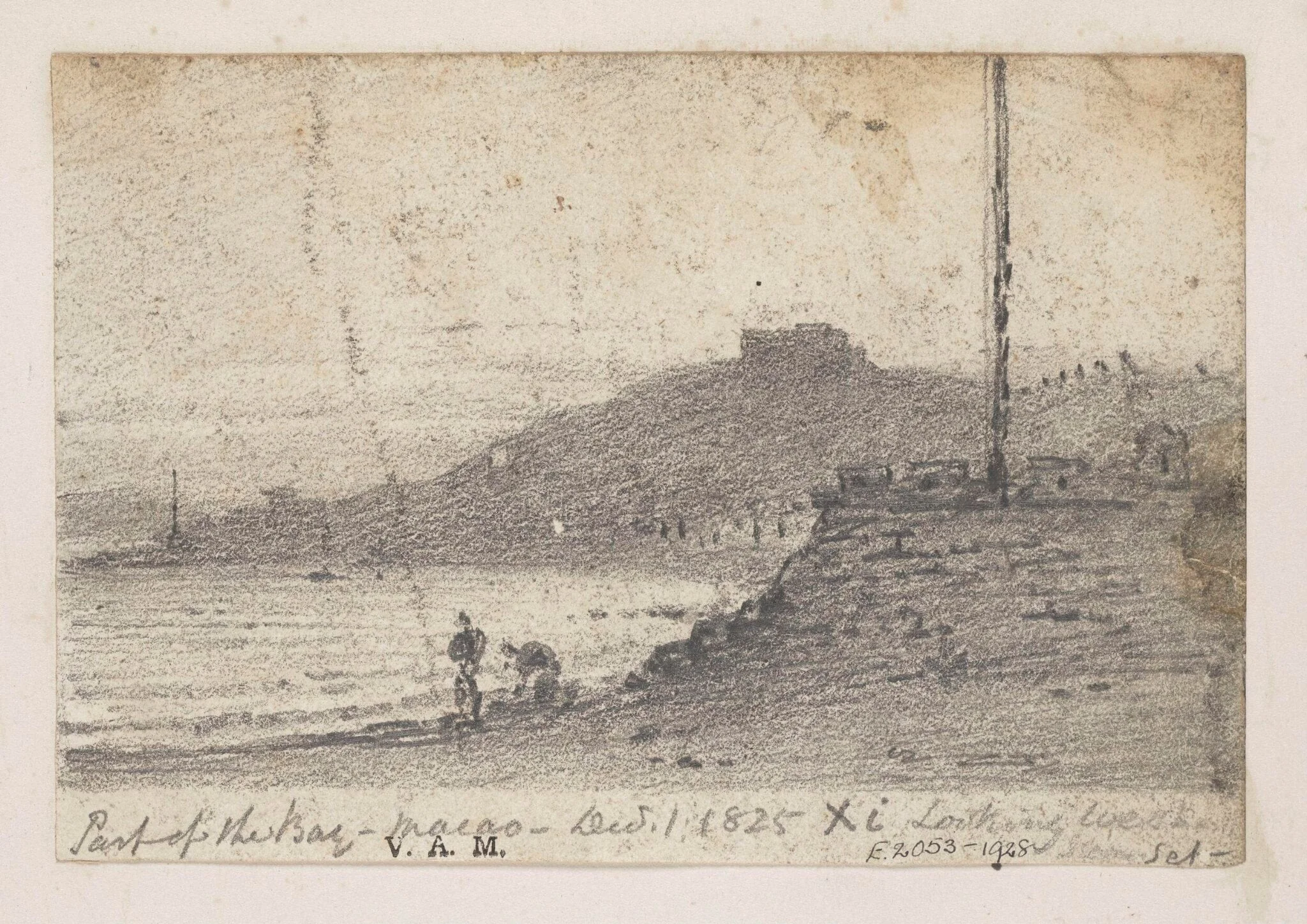 The Praya Grande, Macau, at sunset, by George Chinnery, 6