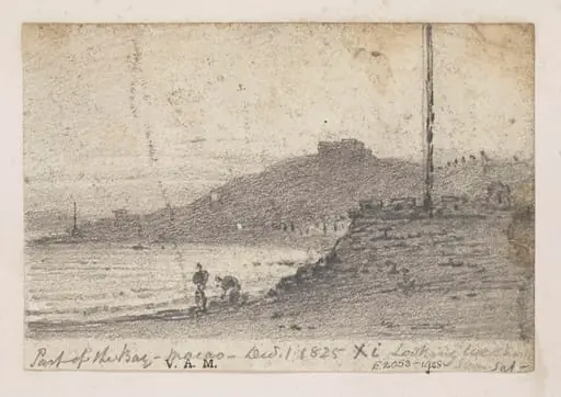 The Praya Grande, Macau, at sunset