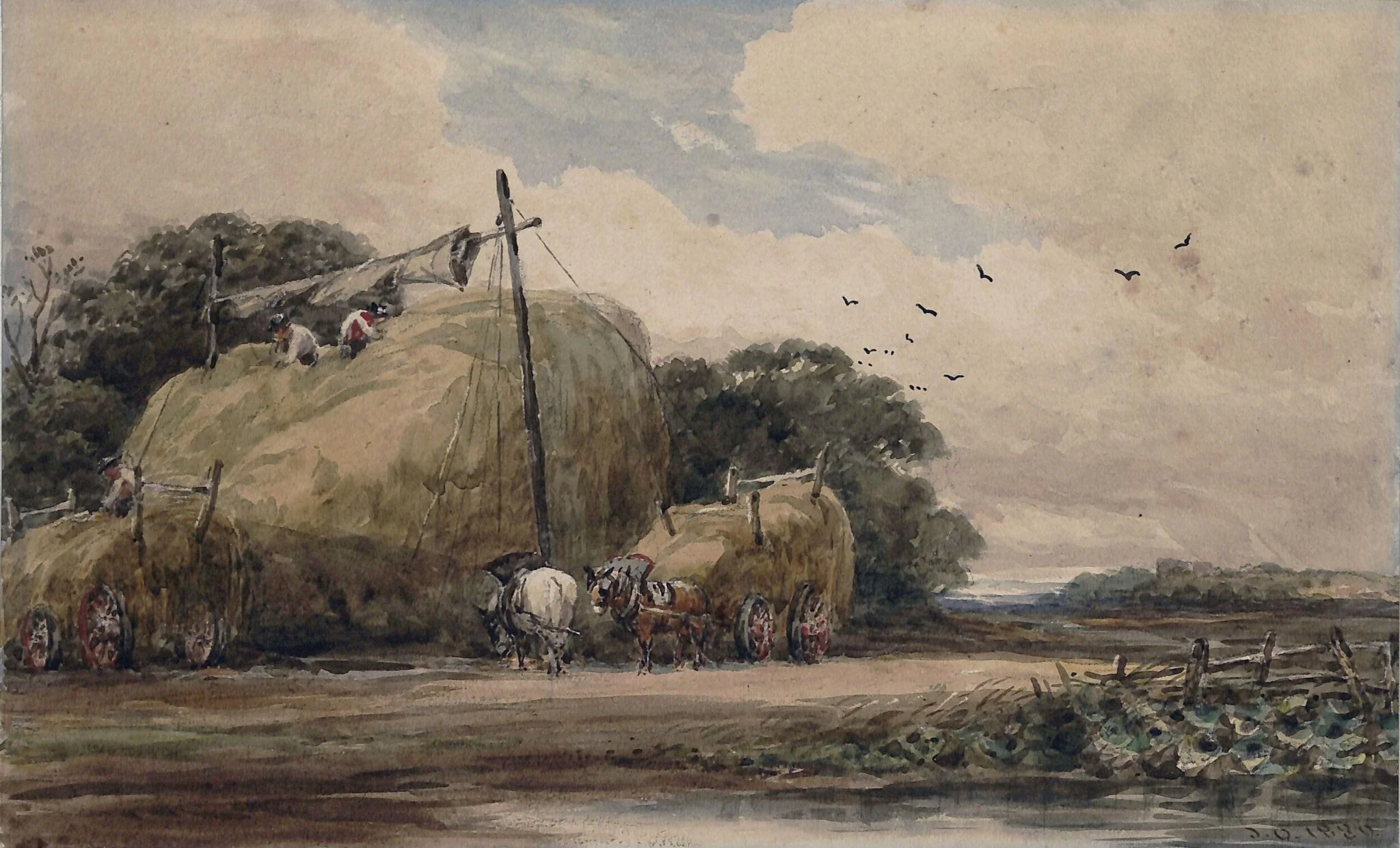 Landscape with Haystack
