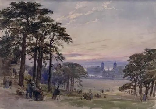 Greenwich Hospital from the Observatory