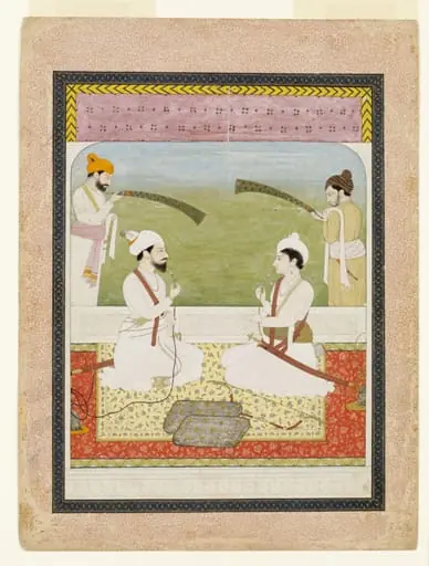 Raja Prakash Chand and Raja Sansar Chand