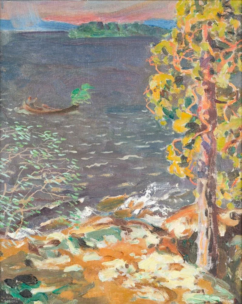 Myrsky Ruovedellä, by Akseli Gallen-Kallela, unspecified