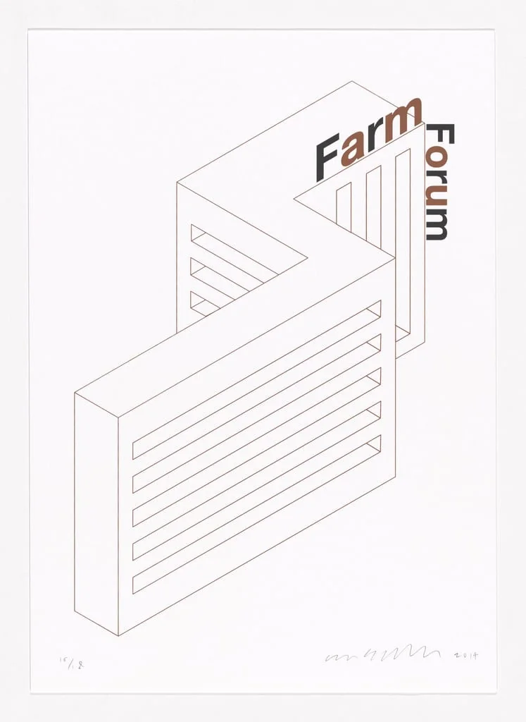 Untitled, by Liam Gillick, ink, 2014