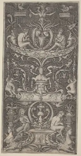 Ornamental Panel Inscribed "Victoria Augusta"