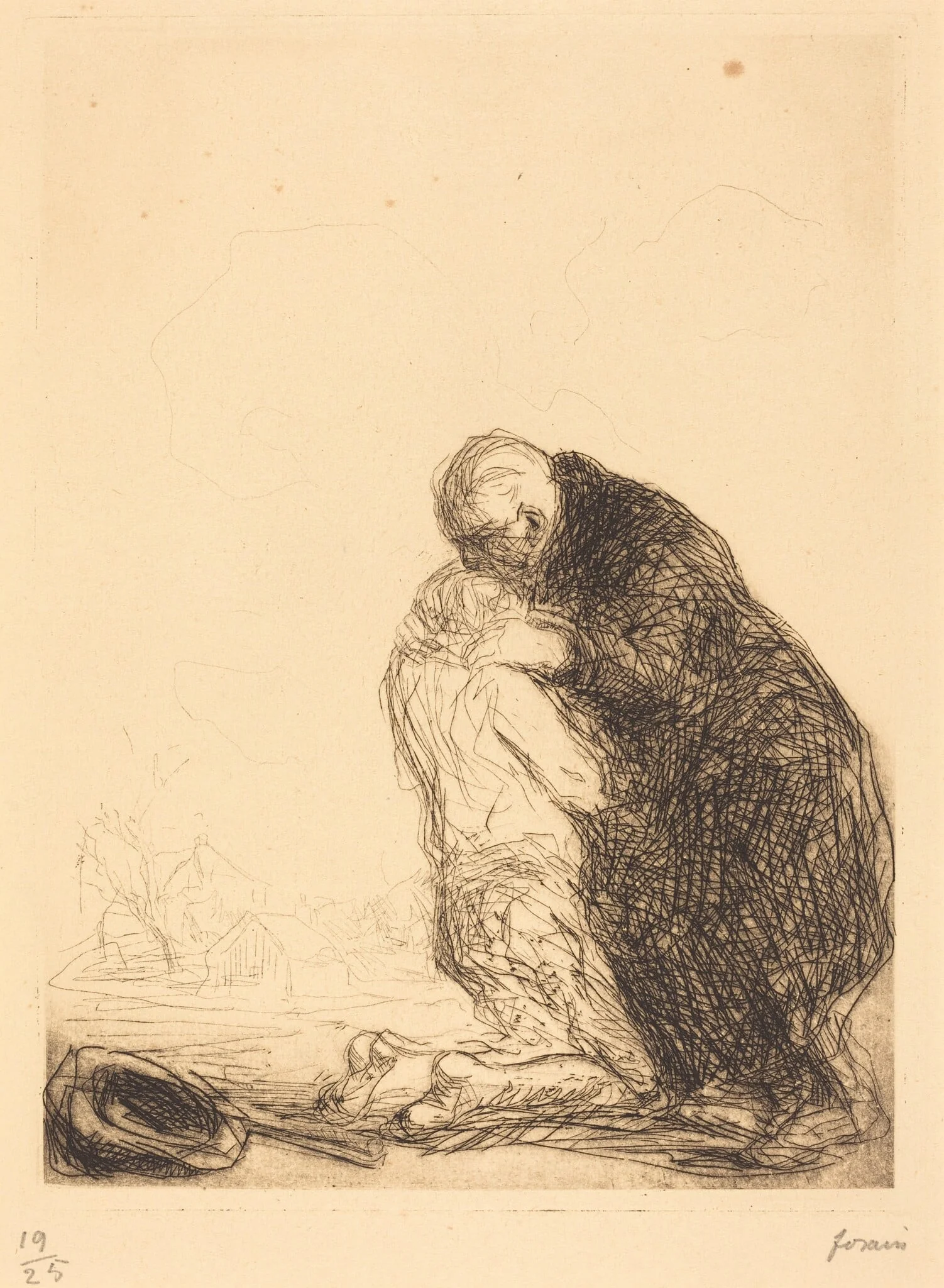 Le retour de l'enfant prodigue (3e planche) (The Return of the Prodigal Son) (third plate)