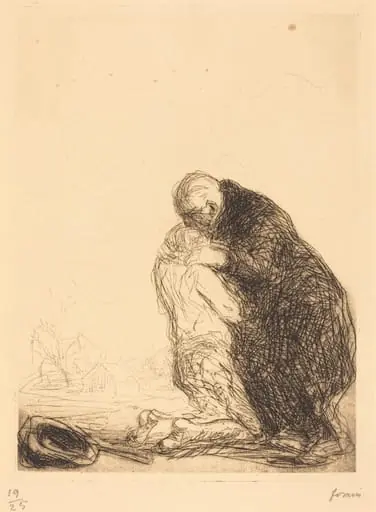 Le retour de l'enfant prodigue (3e planche) (The Return of the Prodigal Son) (third plate)