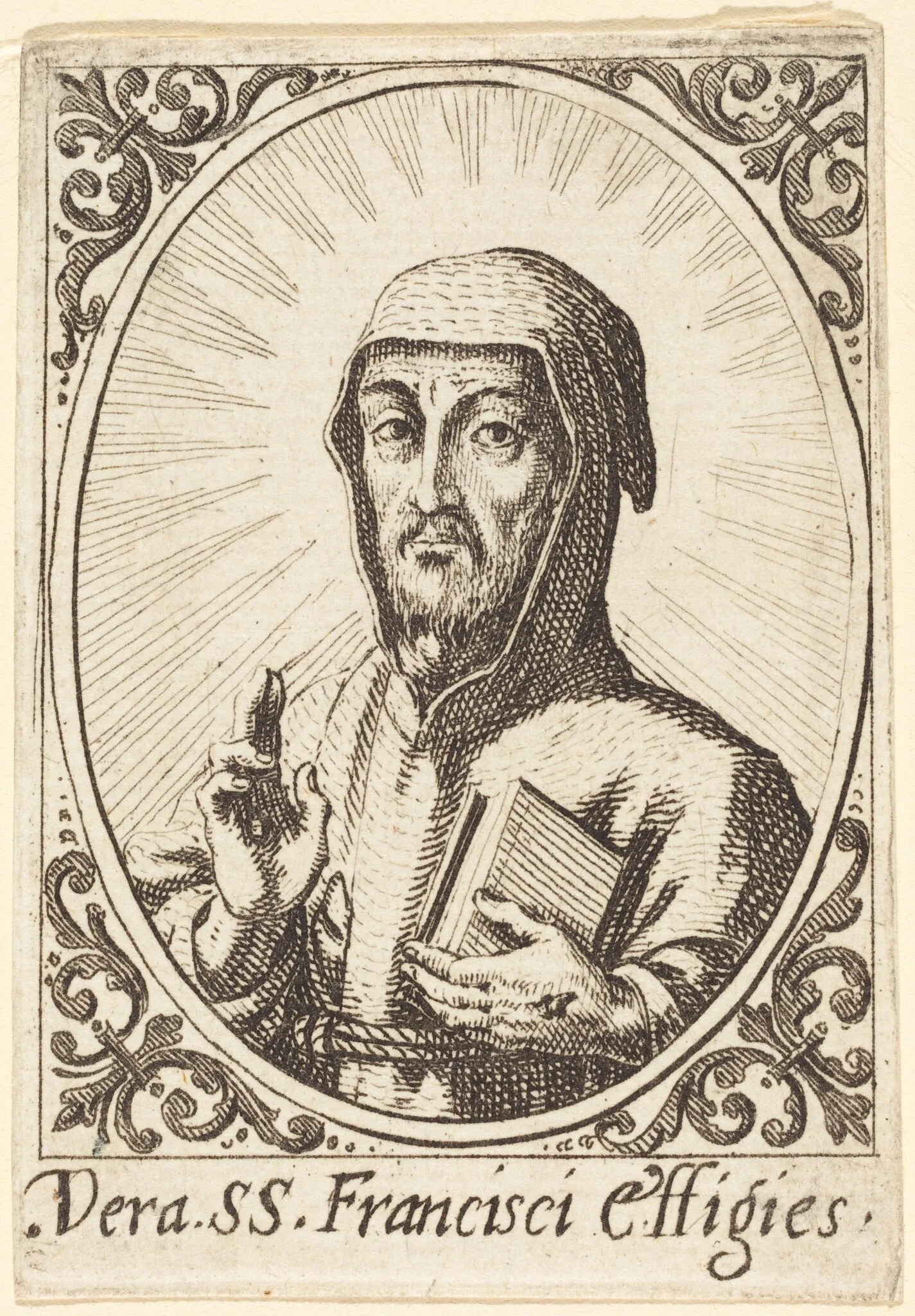 The True Effigy of Saint Francis, by Jacques Callot, ink, 1620