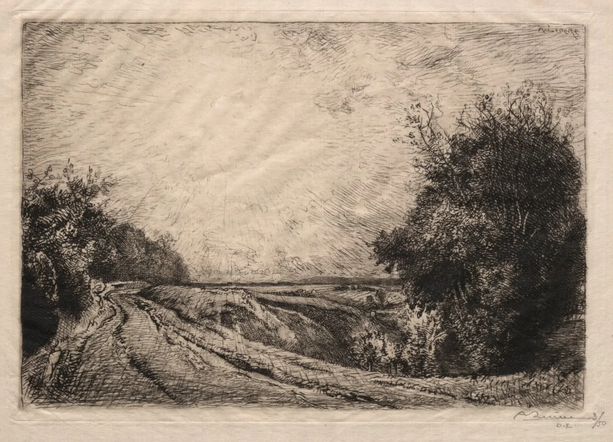 La Route de la Houssoye, by Auguste Lepère, 1913