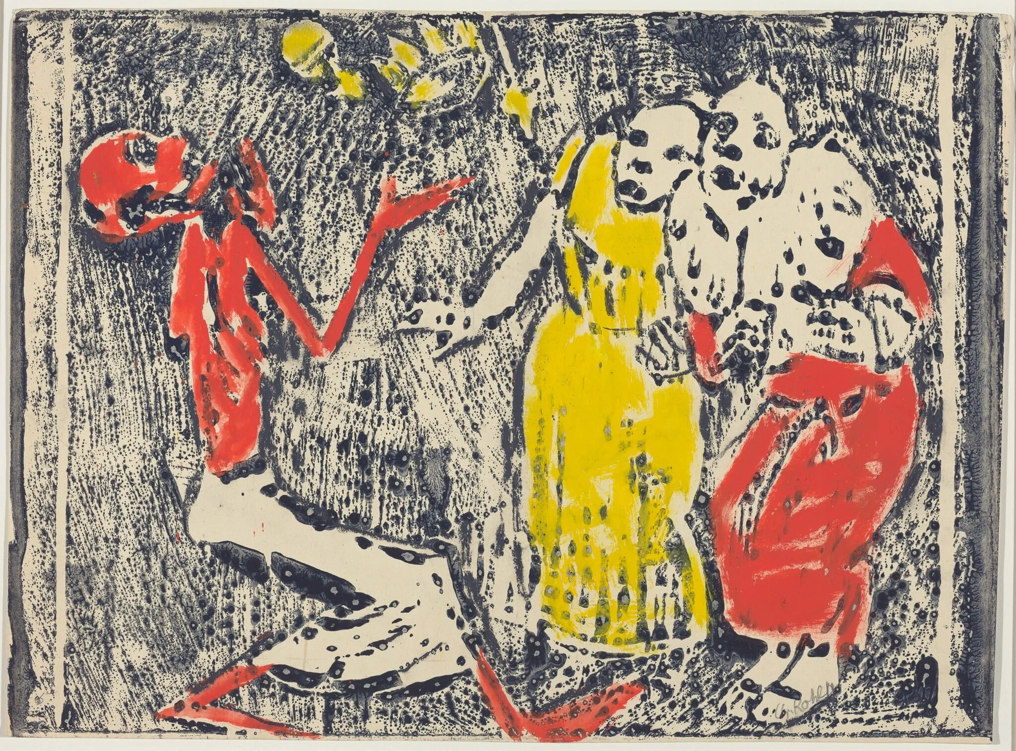 Death as Juggler (Revolution) (Tod als Jongleur [Revolution]), by Christian Rohlfs, watercolor, 1918