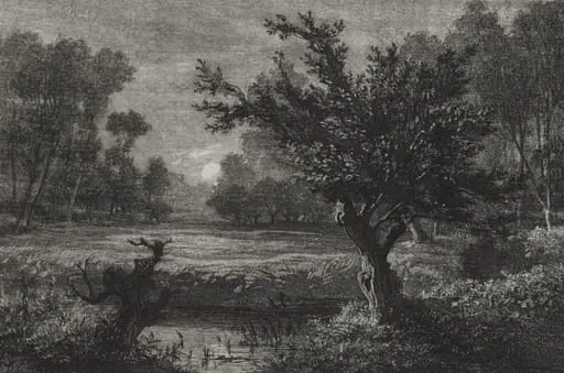 Moonrise in the Andilly Valley