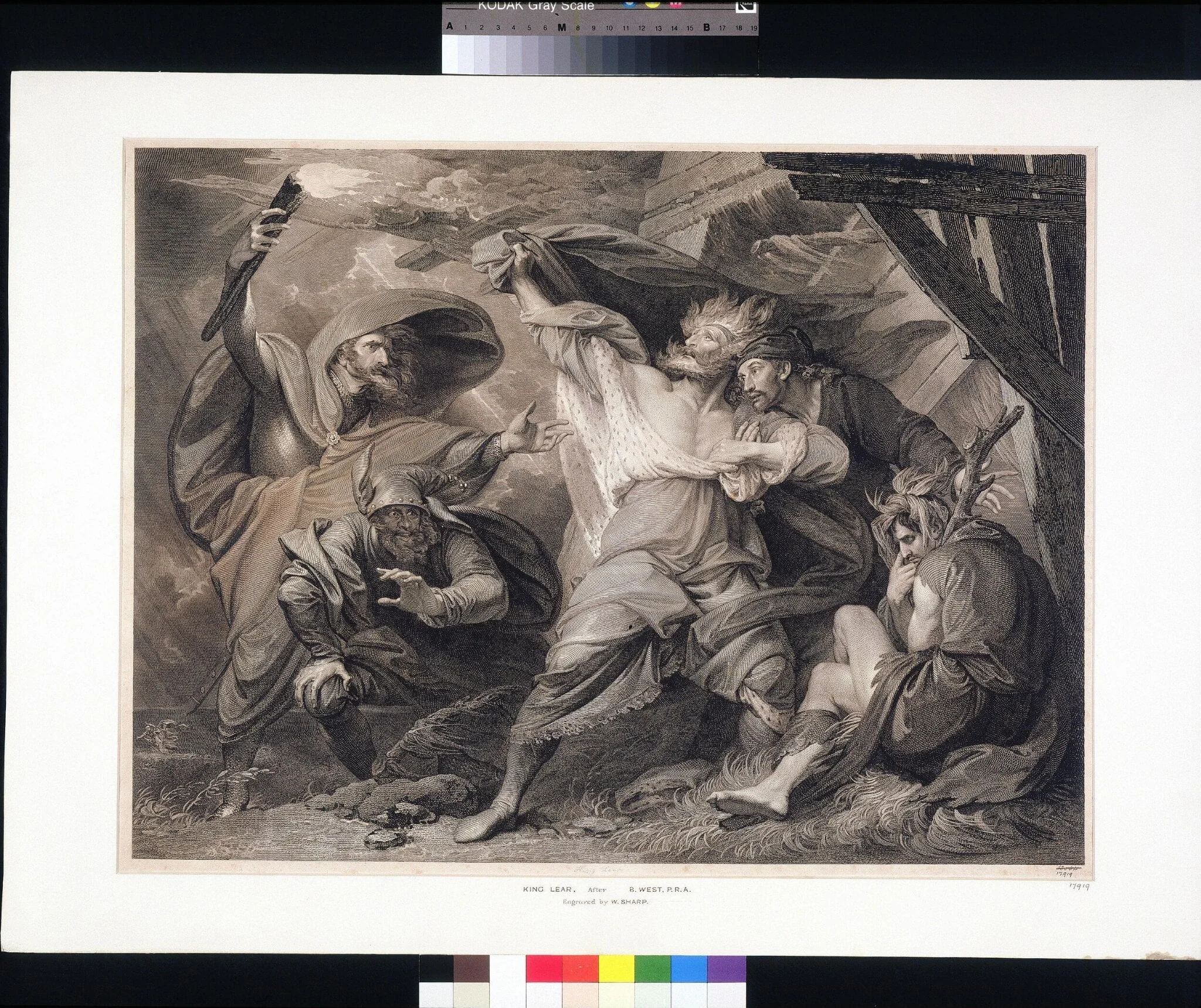 King Lear in the Storm, by Benjamin West, 1793