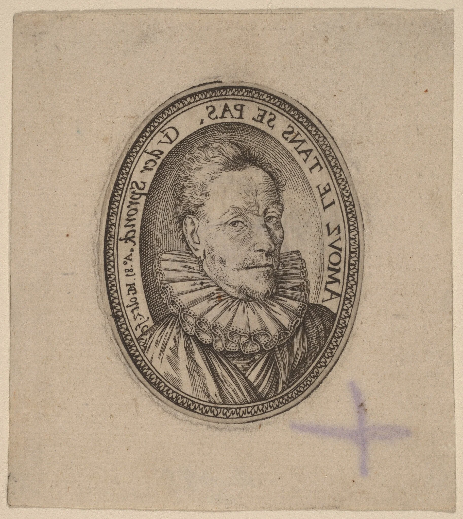Gheraert van der Spronck, by Hendrik Goltzius, ink, 1581