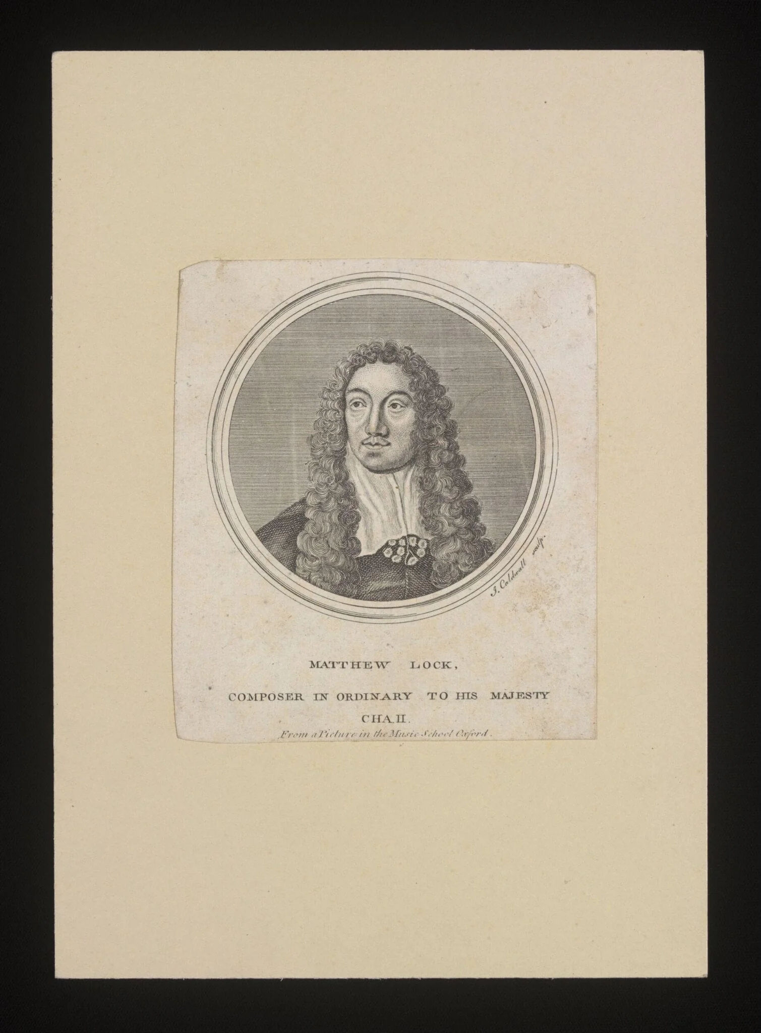 Matthew Lock, by John Caldwall, 1650