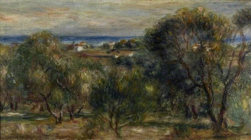 Olive Trees, Cagnes, by Auguste Renoir, unspecified, 1913