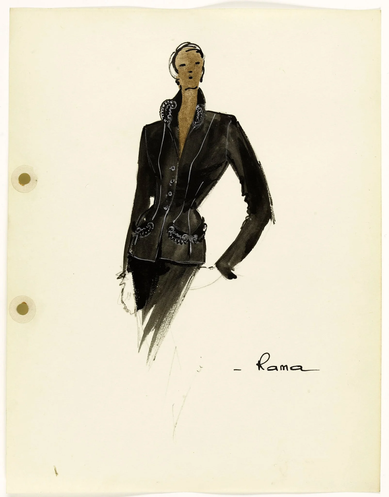 'Rama', by Carven, 1951