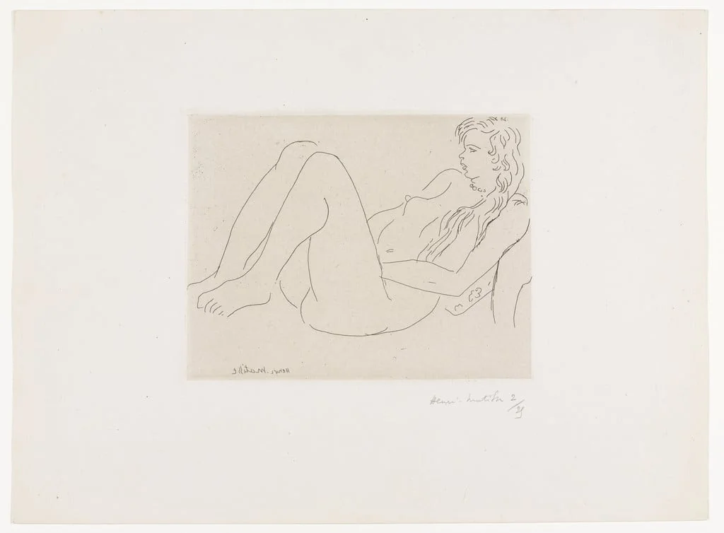 Untitled, by Henri Matisse, ink, 1920