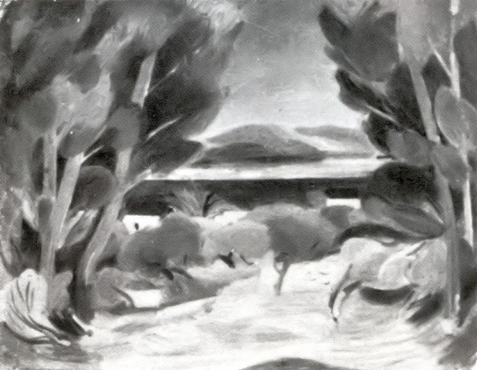 Blick auf die Bucht von Sanary, by Rudolf Levy, oil, 1924