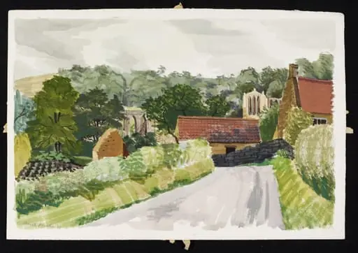 The approach from the Valley, Rievaulx